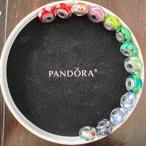 13 Pandora MURANO GLASS CHARMS